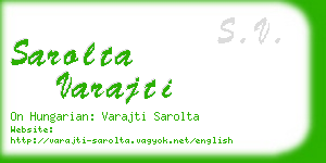 sarolta varajti business card